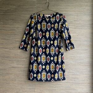 Jude Connally 3/4 Sleeve Boatneck Shift Dress Size M